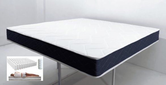 RIMAX Memory Foam 999, 180x200x23 см, чехол вискоза, жаккард
